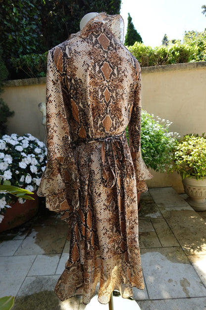 Diane Von Furstenberg Snake Print Dress