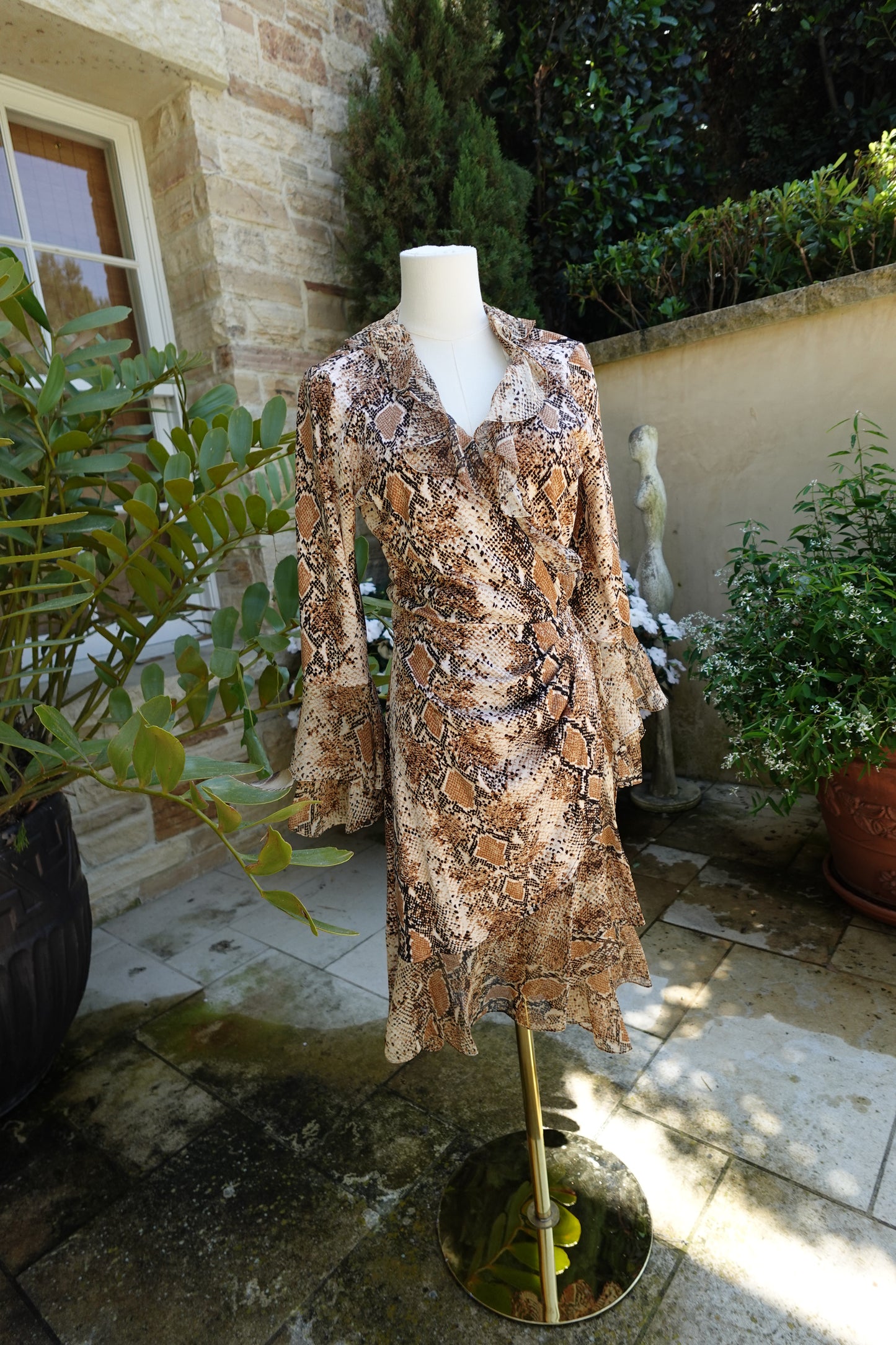 Diane Von Furstenberg Snake Print Dress