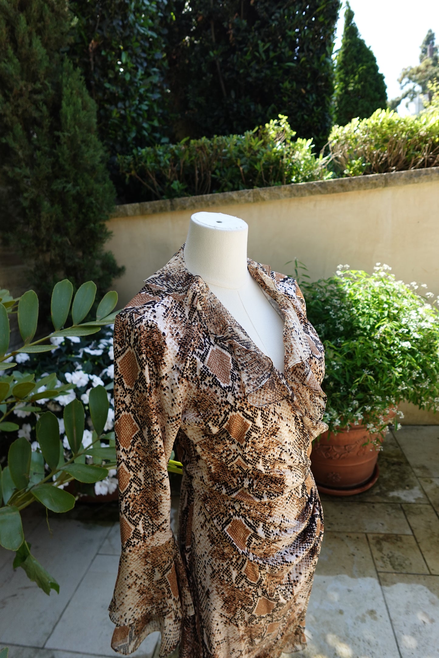 Diane Von Furstenberg Snake Print Dress