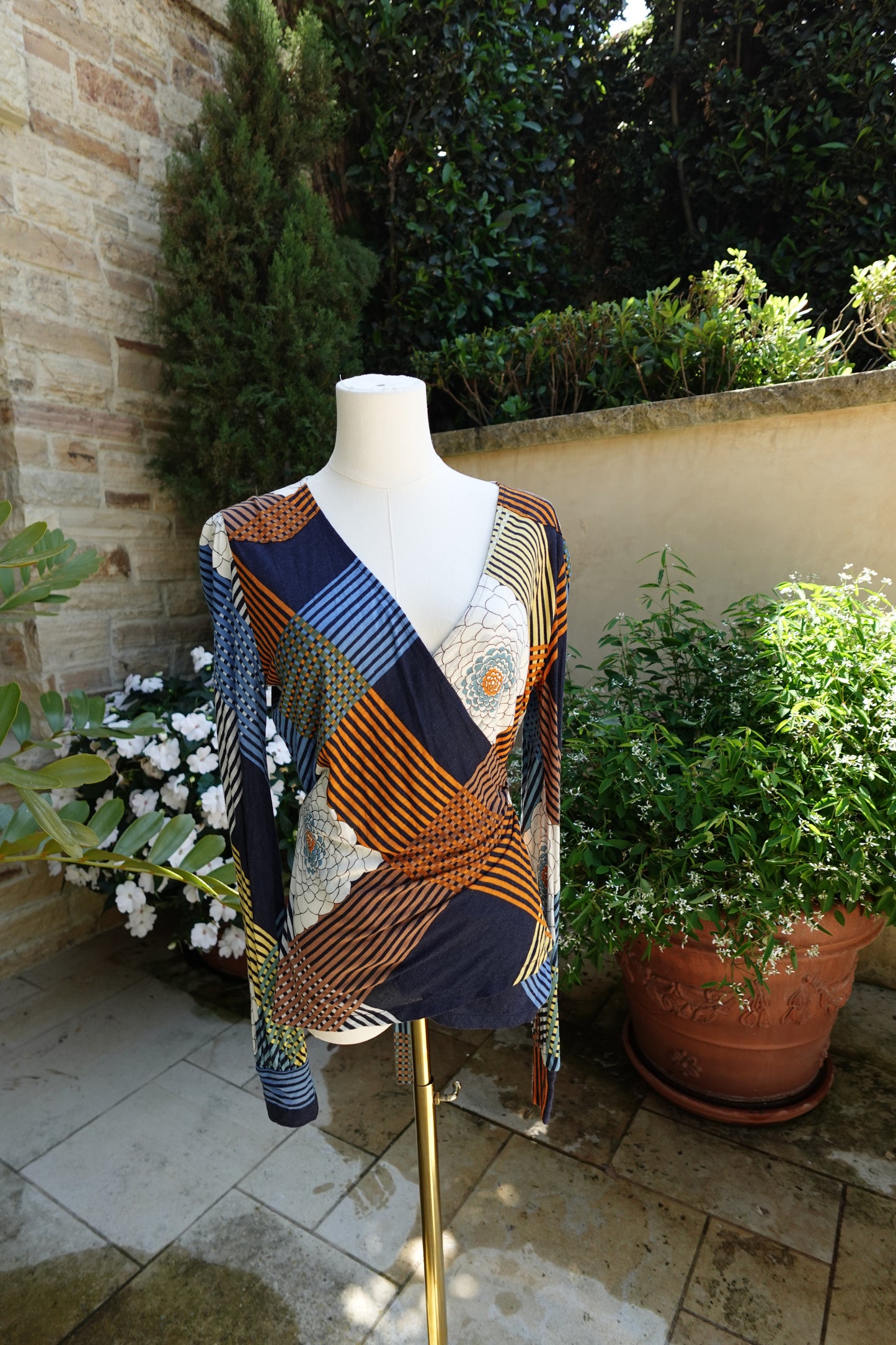 Missoni Long Sleeve Wrap Top