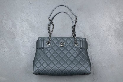 Chanel  Graphite Grey Lambskin Tote
