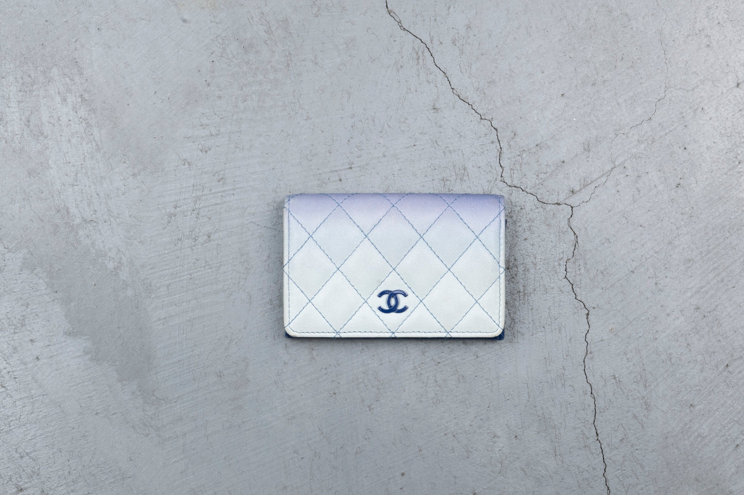 Chanel Blue Gradient Wallet